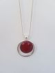 Dorothy Perkins Red Glass Pendant Necklace