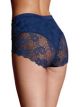 Marks and Spencer   Shaping Holds And Flattens Tummy Shorts Navy Blue