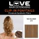 Love Hair Extensions Curly Crocodile Clip Synthetic Hair Ponytail - Rich Bdelon (27)