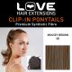 Love Hair Extensions Percilla Drawstring Synthetic Ponytail Medium Ash Brown(10)