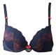 MARKS AND SPENCER PUSH UP PLUNGE WITH LACE BRA