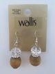 Wallis Jewel and Tan Ball Earrings