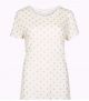 Marks & Spencer Glitter Star Print Short Sleeve Pyjama Top Size 8