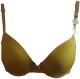 PRIMARK FOR THAT EVERYDAY FEELING T-SHIRT BRA GREEN WITH BACK LACE 34A