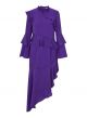 Miss Selfridge Purple Asymmetric Hem Dress Size 8