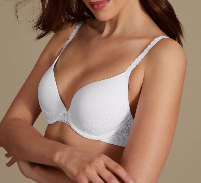 Light As Air T-Shirt Padded white Bra Size 32A Imported Online